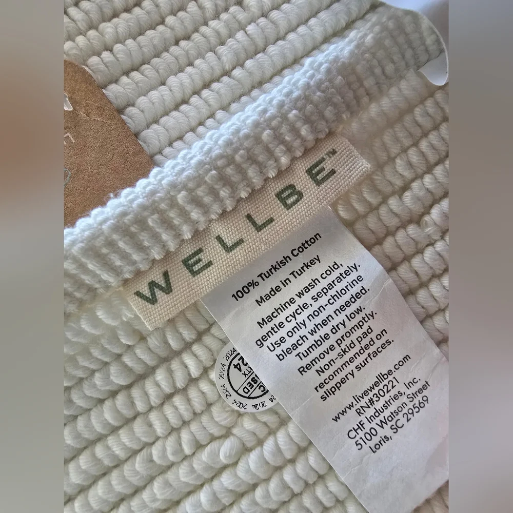WELLBE Cream Bath Mat